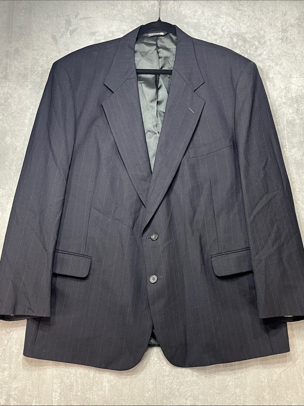 J.G. Hook 48R 100% Worsted Wool Pinstripe Blazer Made USA